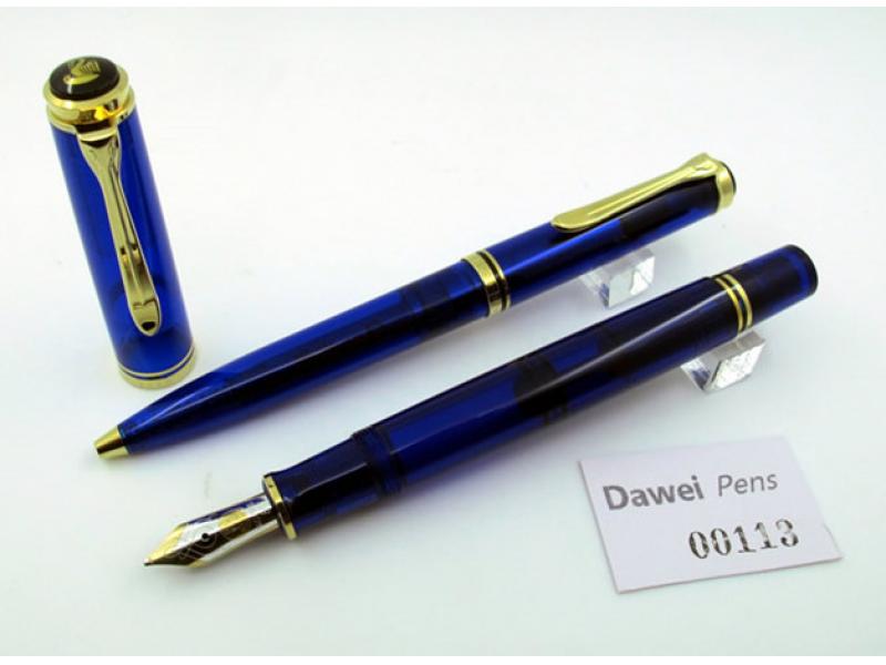 百利金 Pelikan M600蓝色透明 套装 B